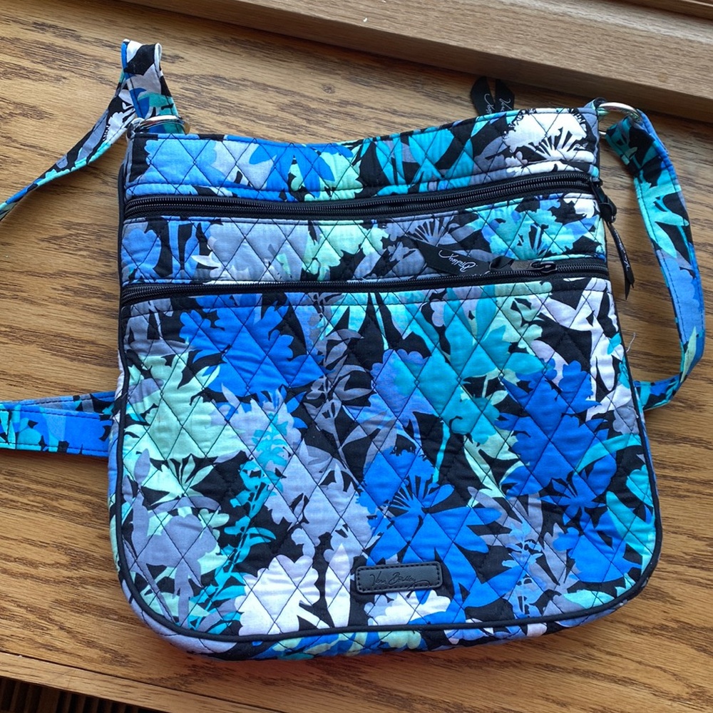 Vera Bradley Iconic Triple Zip Hipster Purse